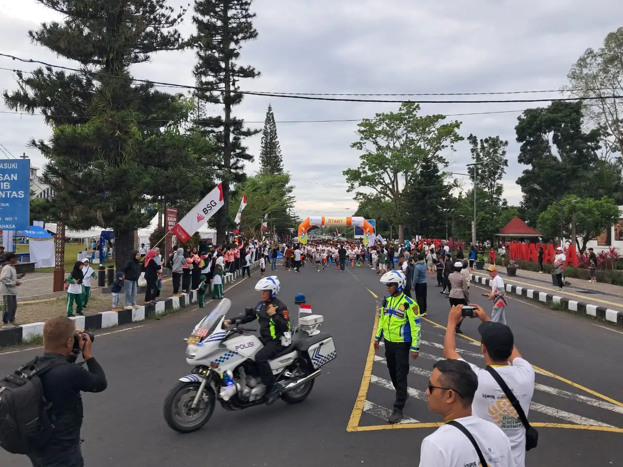 Satlantas Polres Minahasa Kawal Ketat Fun Run Tondano Fest 2025, Pastikan Keamanan Peserta dan Kelancaran Arus Lalu Lintas